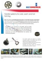 Transfer system for cold, warm and hot forging - 2