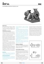 End suction pumps according to DIN 24255 Serie RN-RNI 60 Hz-6