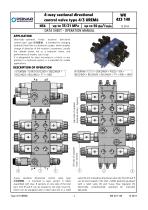 4/3 way sectional valves type 4/3UREM6-1