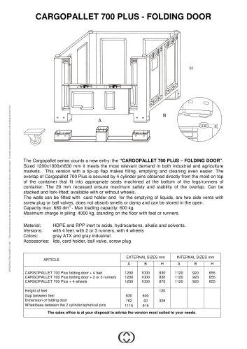 700 Plus folding door