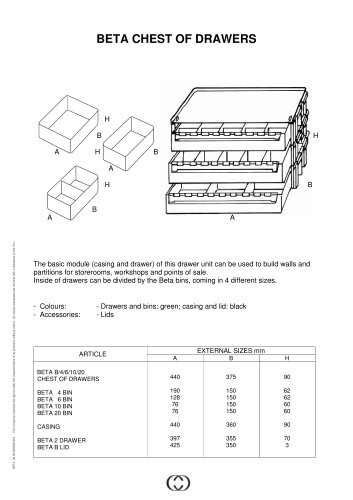 BETA CHEST OF DRAWERS