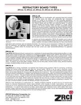 REFRACTORY BOARD TYPES ZIRCAL-18, ZIRCAL-45 AND  ZIRCAL-95-2