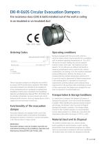 EKI-R-E60S Circular Evacuation Dampers - 1