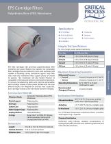 Electronics PES Cartridge Filters