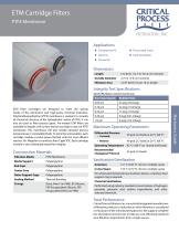 Electronics PTFE Membrane Cartridge Filters - 1