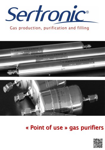 SERTRONIC "Point of use" gas purifiers