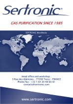 SERTRONIC "Point of use" gas purifiers - 4