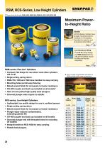Enerpac RSM, RCS-Series, Low Height Cylinders-1