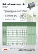 Gear Pump Gr. 1