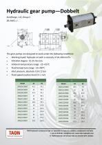 Hydraulic gear pump - Double-1