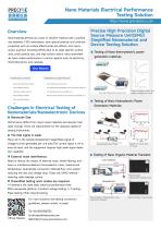 Nano Materials Electrical Performance Testing Solution - 1