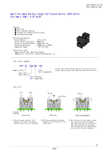 For Crystal Device GUT8 Series