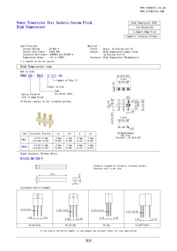 Manual test socket M-L245-BK-T30-P