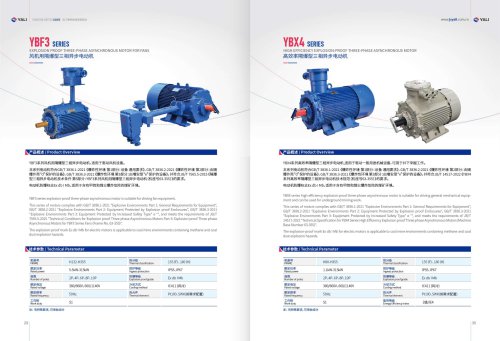 HIGH EFFICIENCY EXPLOSION-PROOF THREE-PHASE ASYNCHRONOUS MOTOR  YBX4 SERIES