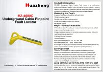 Huazheng HZ-4000C Underground Cable Pinpoint Fault Locator Acoustic & Magnetic Detection System