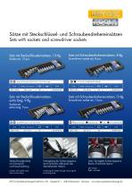 Sets with sockets and screwdriver sockets - 2