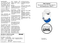 Datasheet Electrician´s face shield made of Polycarbonate, 7 kA-2