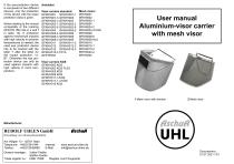 Datasheet Mesh visor 500x250mm with flanged edge - 2