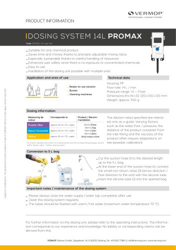 DOSING SYSTEM 14L PROMAX