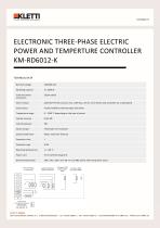 ELECTRONIC THREE-PHASE ELECTRIC POWER AND TEMPERTURE CONTROLLER KM-RD6012-K - 2