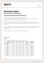 PRESSURE HOSES Out of PTFE, PA or STAINLESS STEEL - 2