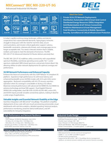 MXConnect&reg; BEC MX-220-UT-5G