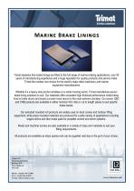 Marine Brake Linings Trimat Ltd Pdf Catalogs Technical