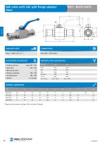 Ball valve with SAE split flange adapter Steel - 1