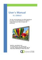 User's Manual VL-1900LO-1