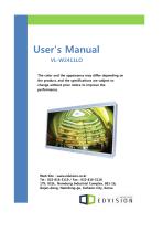 User's Manual VL-W2411LO - 1