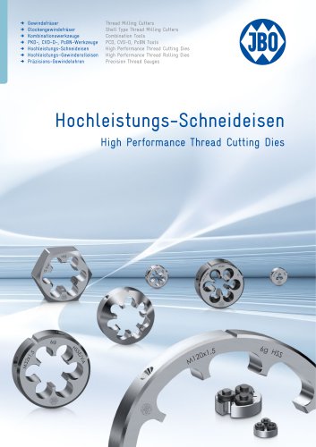 High Performance Thread Cutting Dies