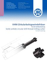 Solid carbide circular drill thread milling cutter - 1