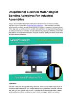 DeepMaterial Electrical Motor Magnet Bonding Adhesives For Industrial Assemblies-1