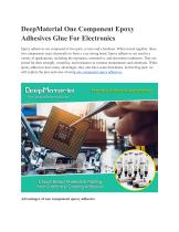 DeepMaterial One Compoment Epoxy Adhesive Glue For Electronics-1