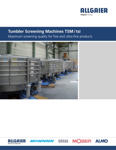 Tumbler Screening Machines TSM/tsi