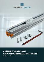 Assembly markings and pre-assembled fasteners-1