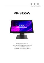 Tft Lcd Panel Pc Pp W Fec Pcap Capacitive Touch Screen