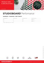 STUDIOBOARD® Performance product info & specifications - 2