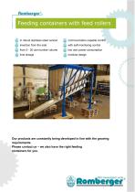Feeding containers with feed rollers-1