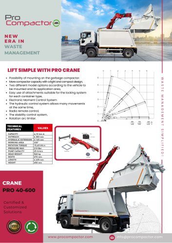 CRANE PRO 100 - 750