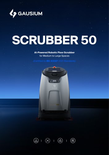 SCRUBBER 50 AI-Powered Robotic Floor Scrubber for Medium to Large Spaces