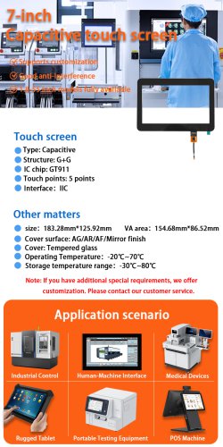 Capacitive touch screen WTY070144A20