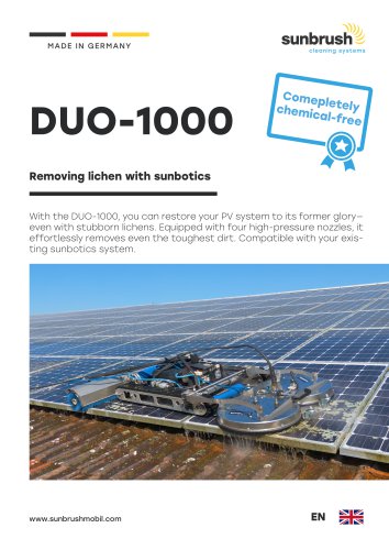 DUO-1000 | Removing Lichen with sunbotics
