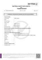 Rubber Magnet MSDS-2