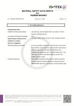 Rubber Magnet MSDS-6