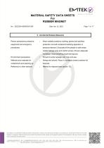 Rubber Magnet MSDS-7