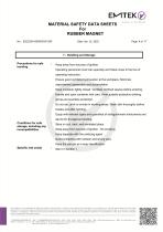 Rubber Magnet MSDS-8