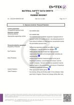 Rubber Magnet MSDS-9