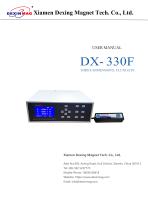 User Manual of DX-330F Fluxgate Magnetometer-1
