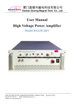 User Manual of DXAM-2KV High Voltage Power Amplifier-1